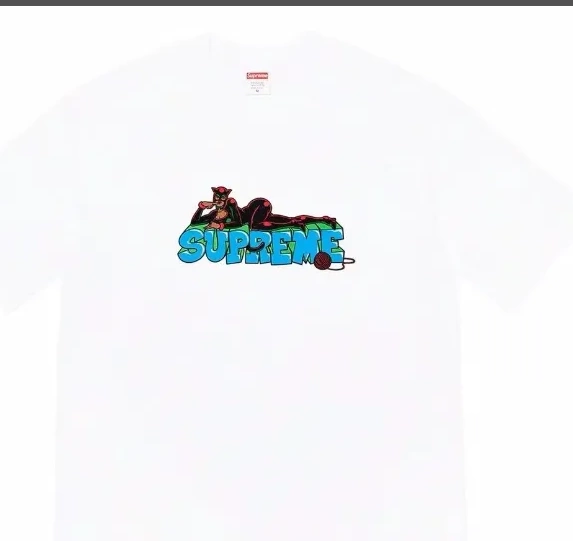 Cartoon M Short XL Sleeve S Letter Week L Black Printed and T-shirt Tee Catwoman Pattern 22FW White 0908